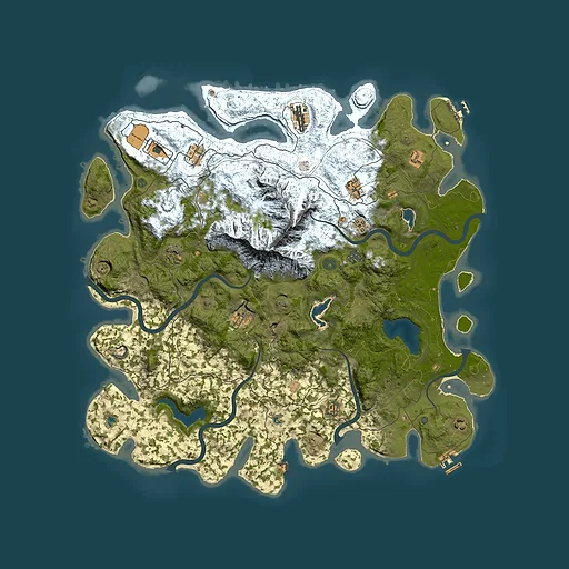 Rust map seed 798118815, 5000x5000m top-down preview