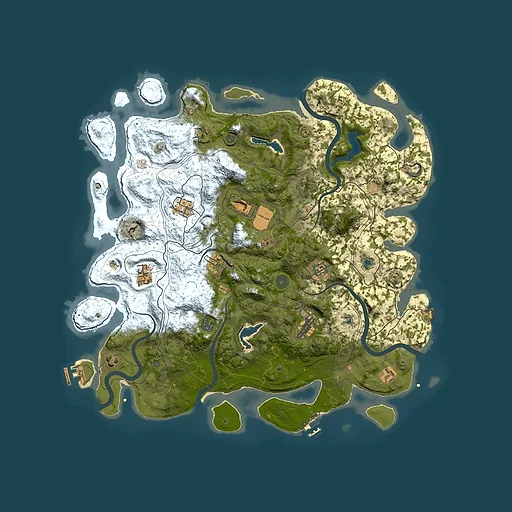 Rust map seed 1078710940, 4500x4500m top-down preview