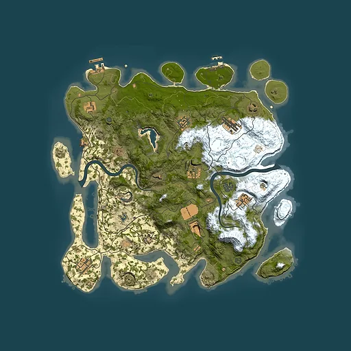 Rust map seed 680792064, 4000x4000m top-down preview