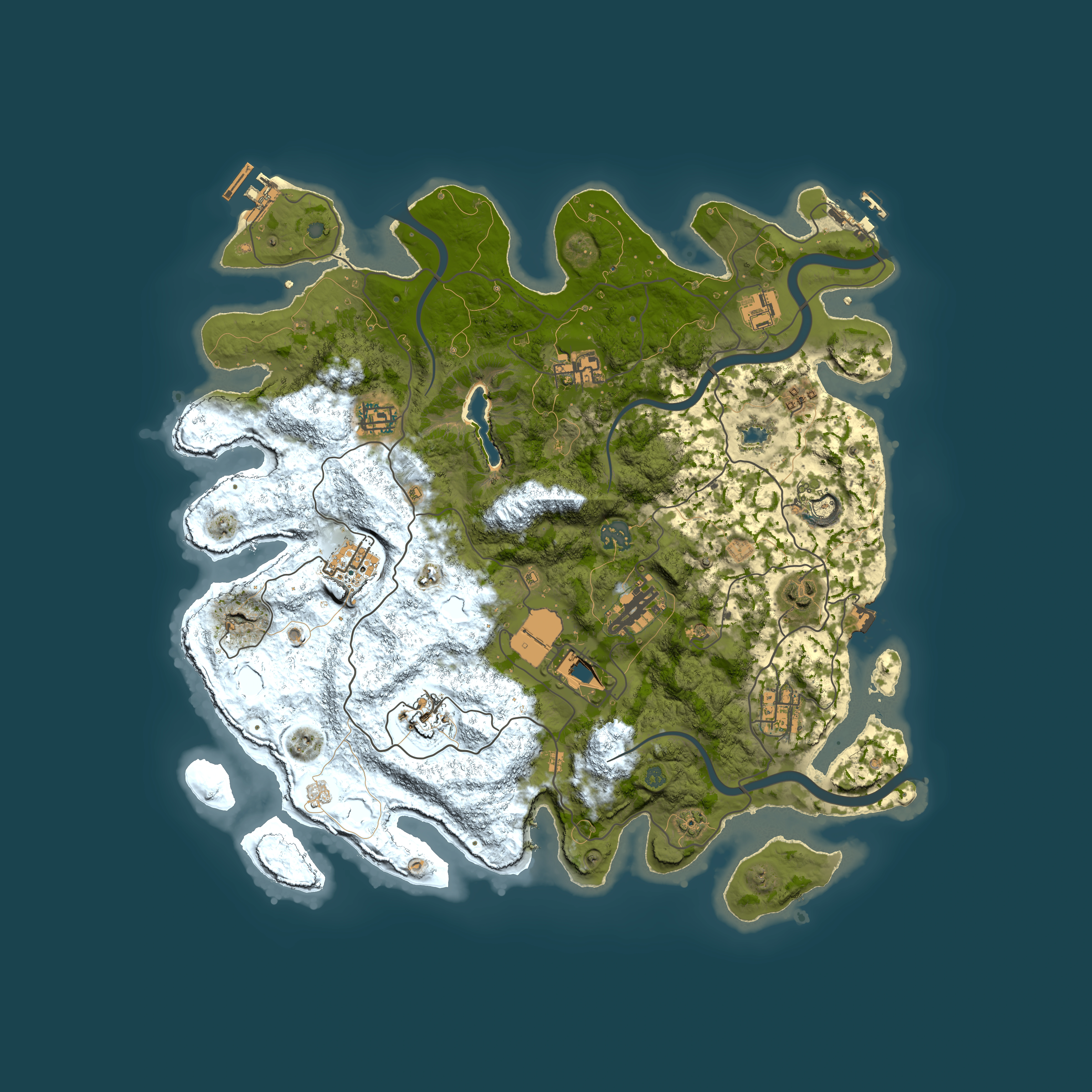 Full top-down render of Rust map seed 698148266, 4000x4000m