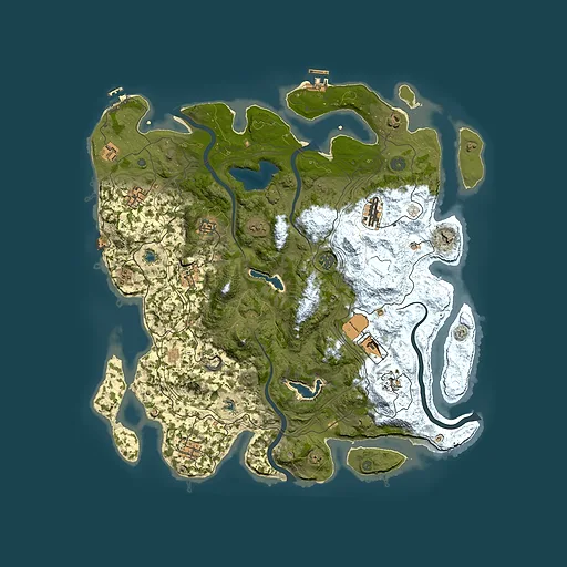 Rust map seed 1761054134, 4500x4500m top-down preview