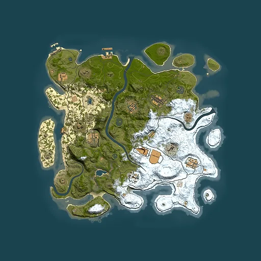 Rust map seed 447742201, 4000x4000m top-down preview