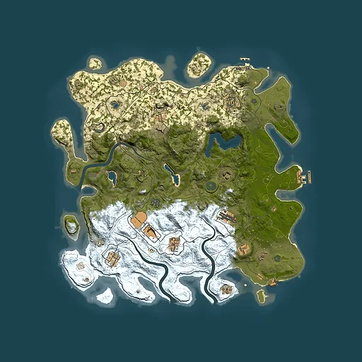Rust map seed 1464189547, 4500x4500m top-down preview