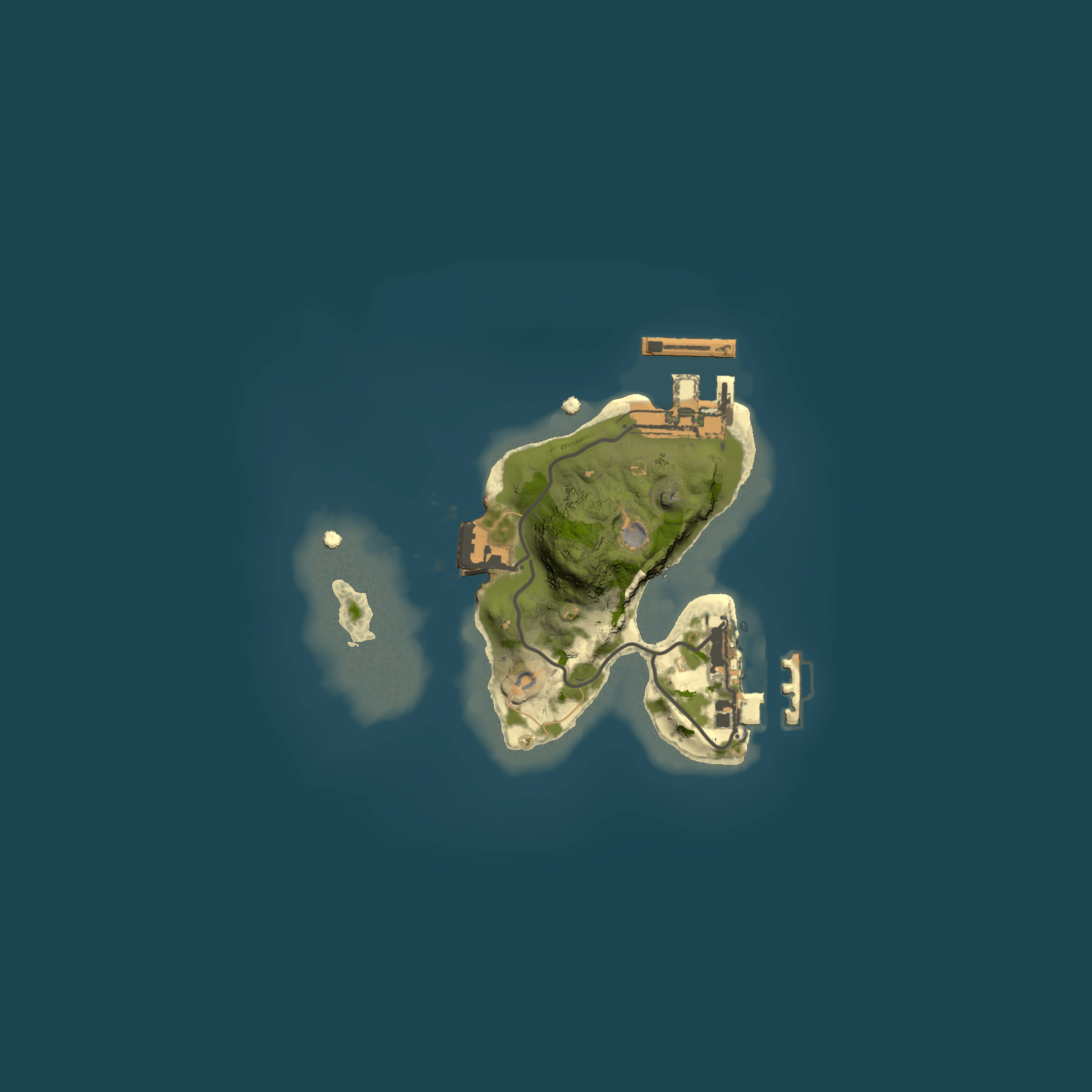 Full top-down render of Rust map seed 33911017, 1500x1500m