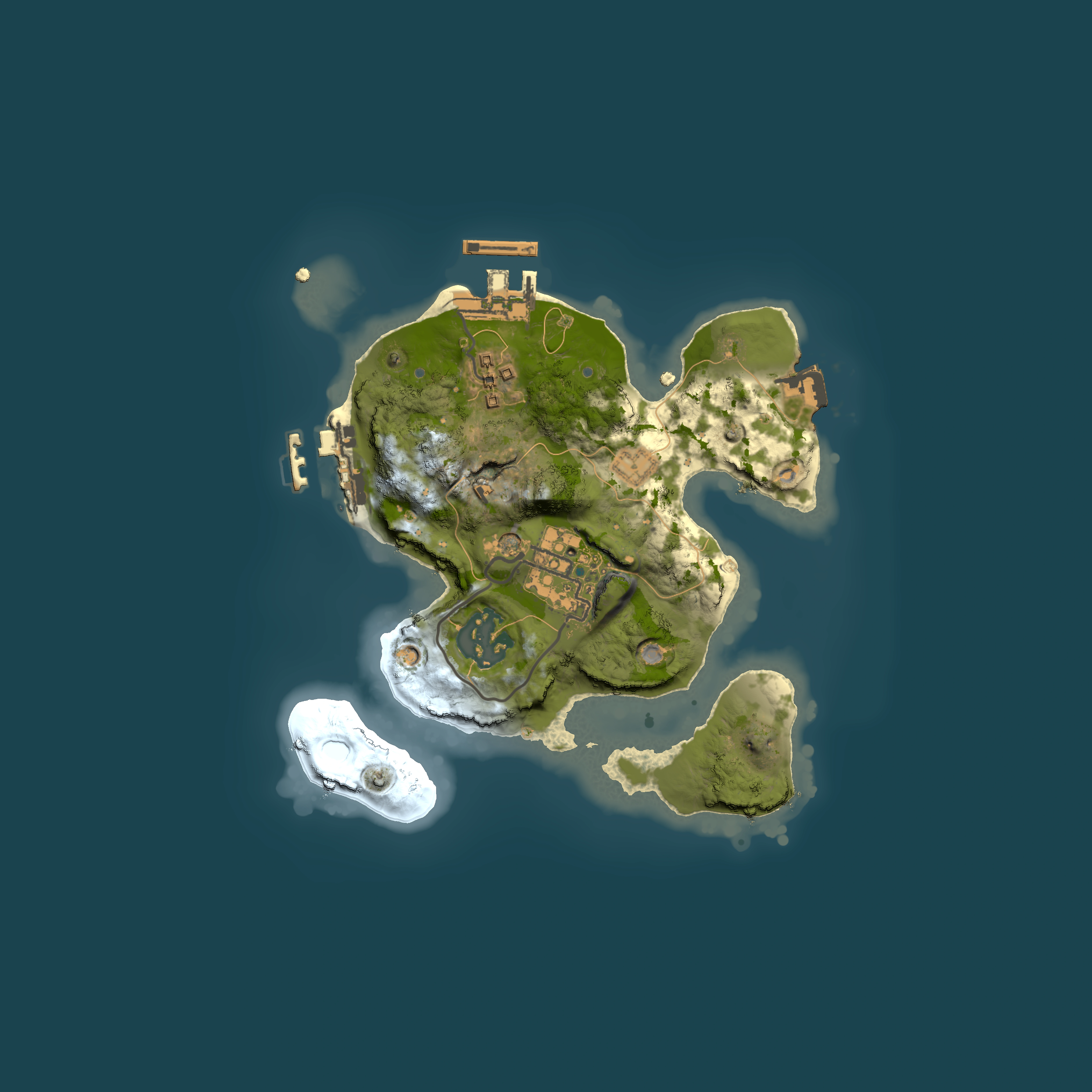 Full top-down render of Rust map seed 1728154856, 2000x2000m