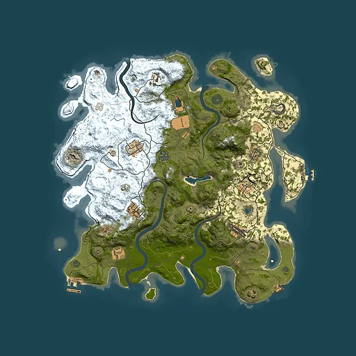 Rust map seed 1503560794, 4000x4000m top-down preview