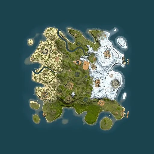 Rust map seed 585349008, 3500x3500m top-down preview