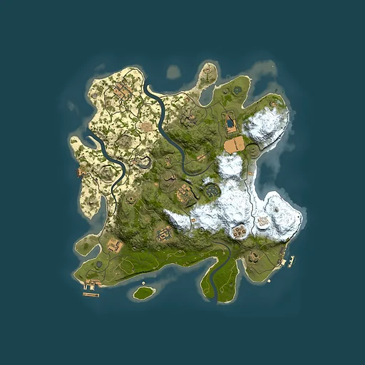 Rust map seed 2130359177, 3500x3500m top-down preview