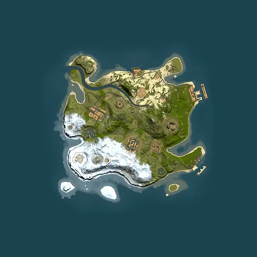 Rust map seed 881838101, 2500x2500m top-down preview