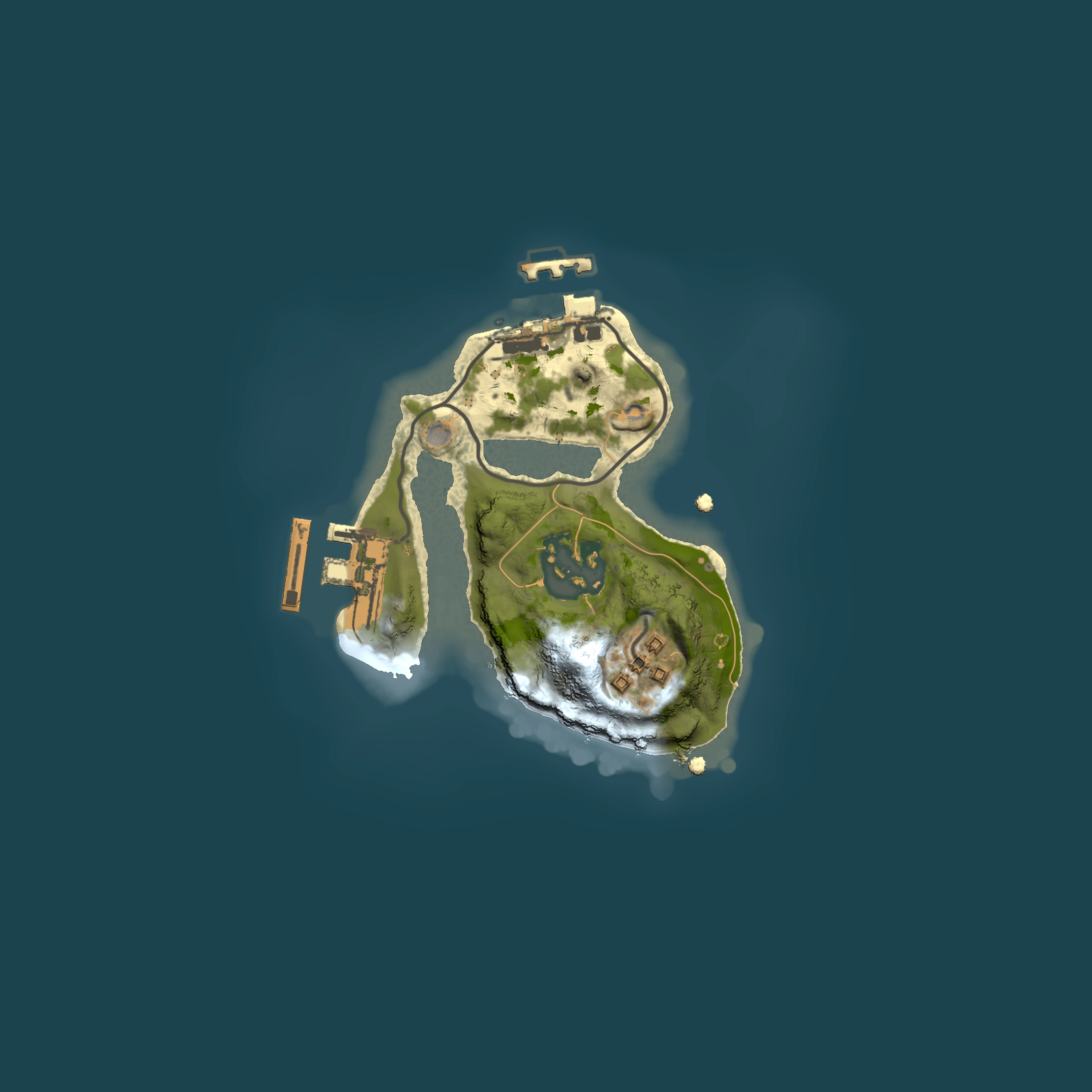 Full top-down render of Rust map seed 72660222, 1500x1500m