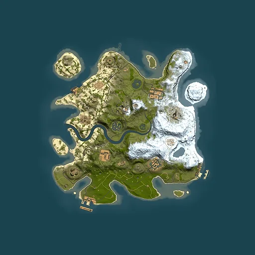Rust map seed 1256501676, 3000x3000m top-down preview
