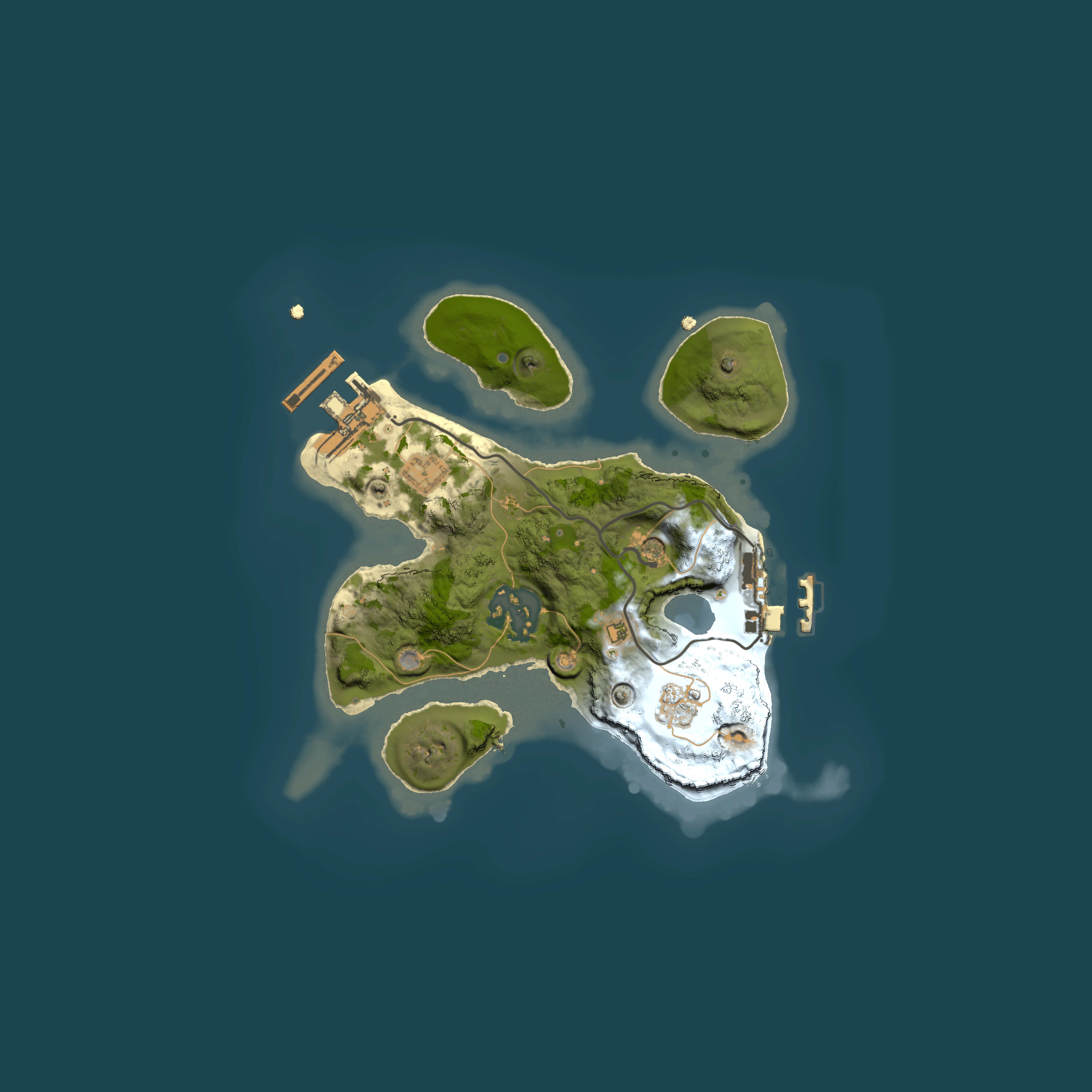 Full top-down render of Rust map seed 906169987, 2000x2000m