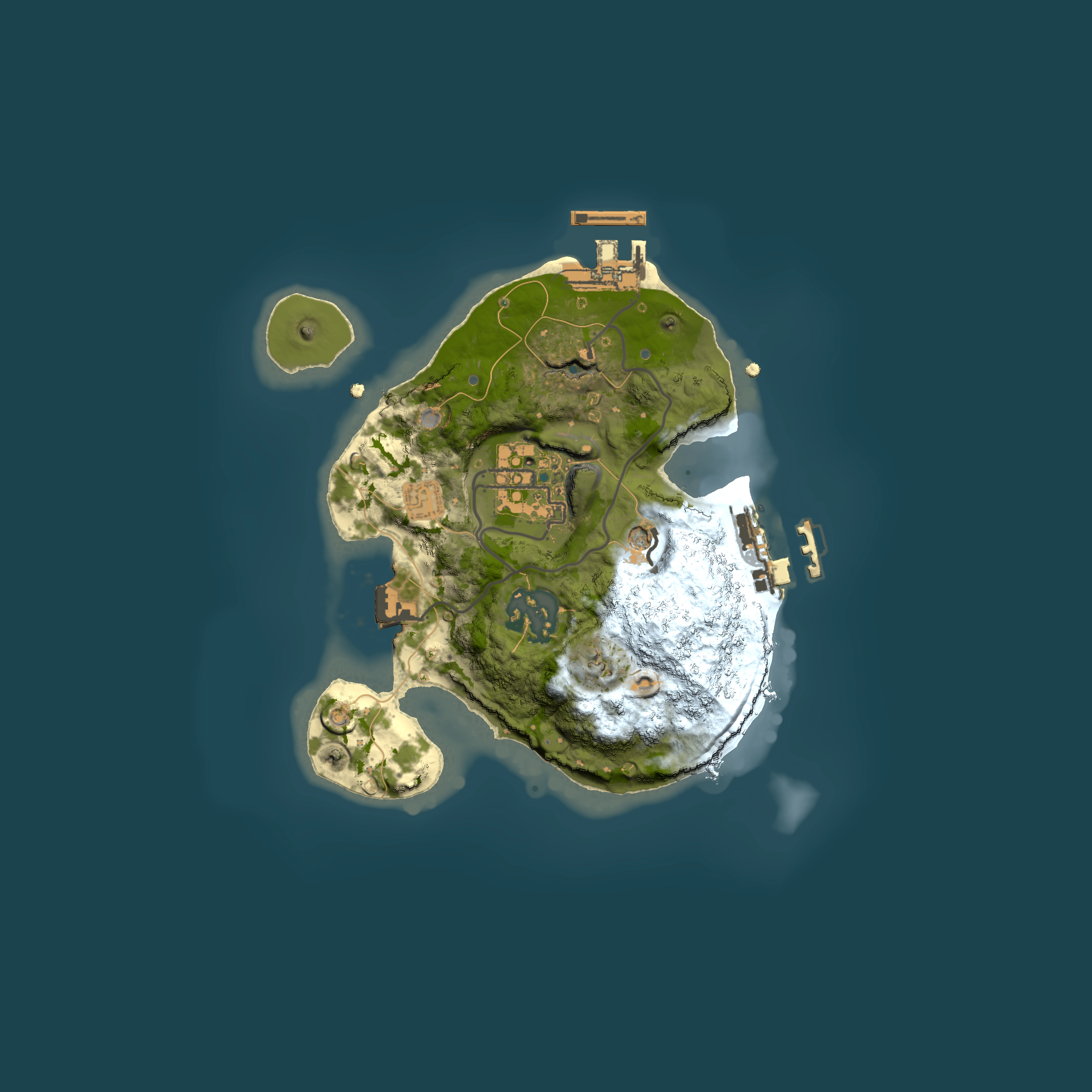 Full top-down render of Rust map seed 447066329, 2000x2000m