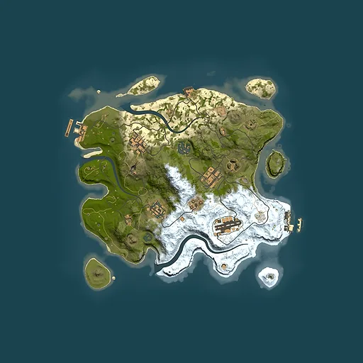 Rust map seed 1686808712, 3000x3000m top-down preview