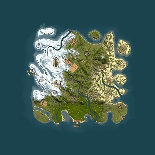 Rust map seed 1760575765, 3500x3500m top-down preview