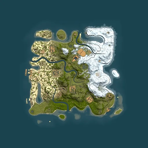 Rust map seed 1076715991, 3500x3500m top-down preview