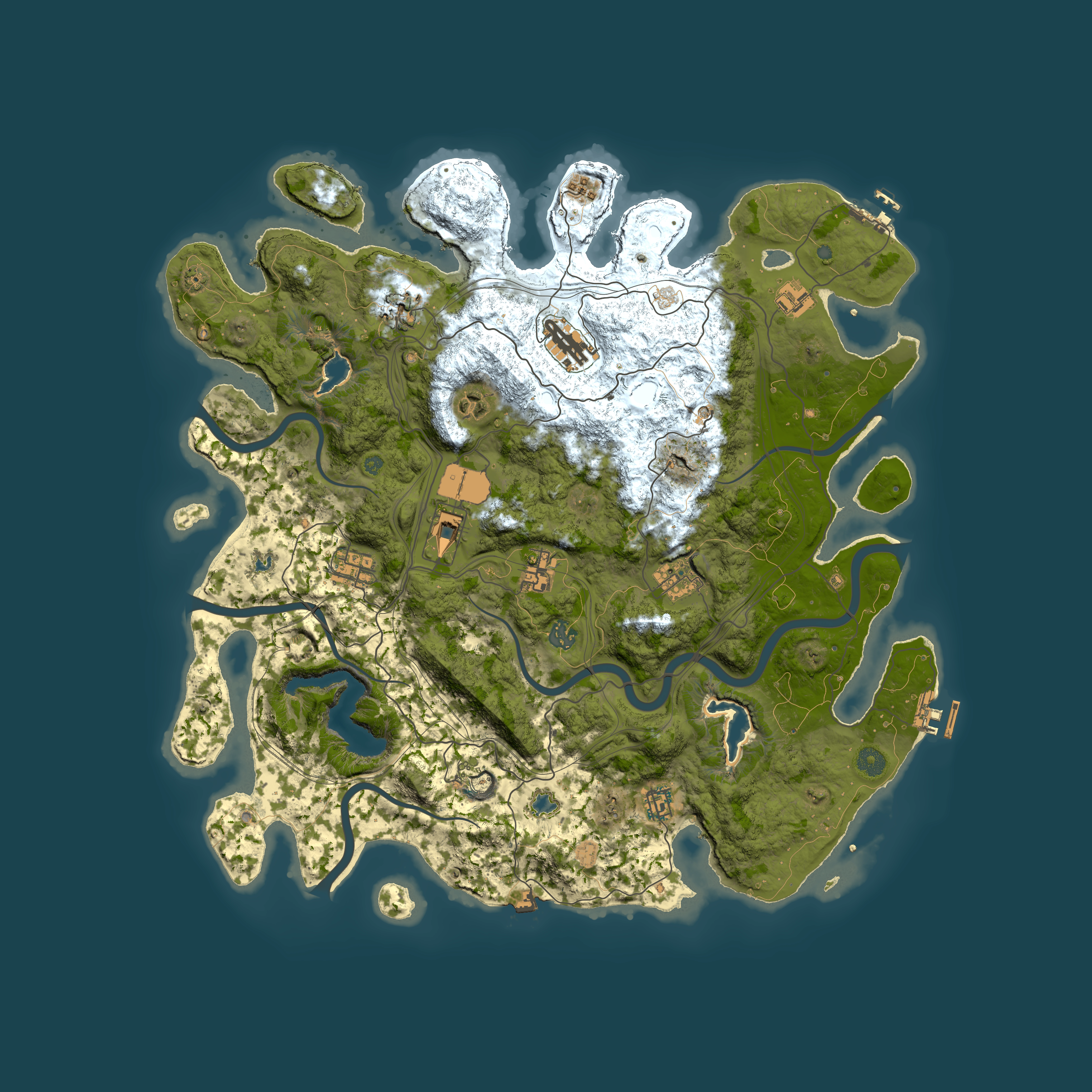 Full top-down render of Rust map seed 1808476247, 4500x4500m
