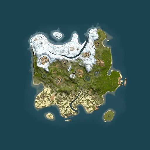 Rust map seed 358874963, 3000x3000m top-down preview