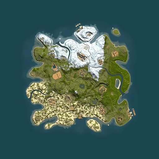 Rust map seed 1575084047, 3500x3500m top-down preview