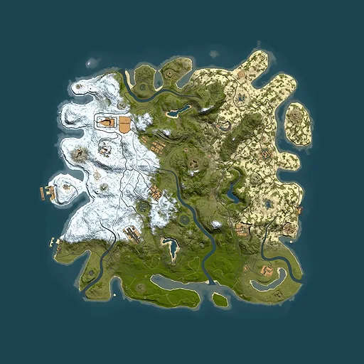 Rust map seed 1033531476, 4500x4500m top-down preview