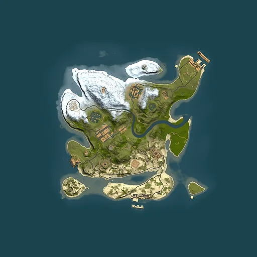 Rust map seed 1630279832, 2500x2500m top-down preview