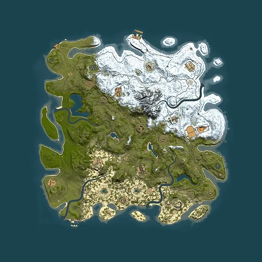 Rust map seed 762024955, 5000x5000m top-down preview
