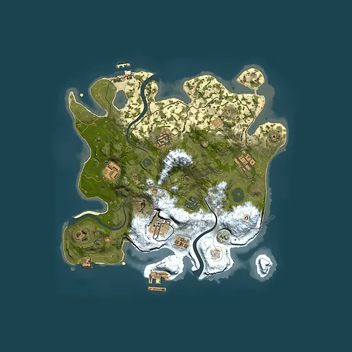 Rust map seed 601118780, 3000x3000m top-down preview