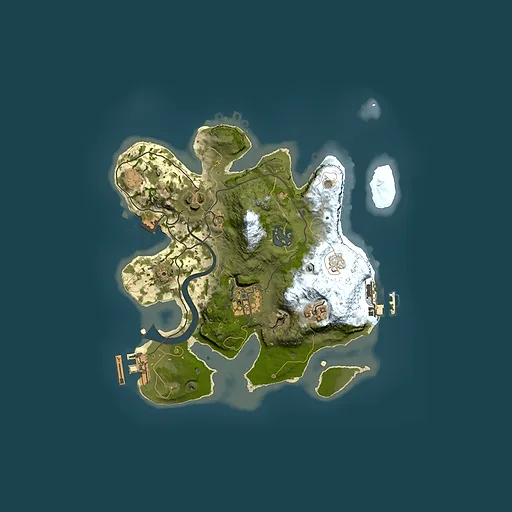 Rust map seed 1367982105, 2500x2500m top-down preview