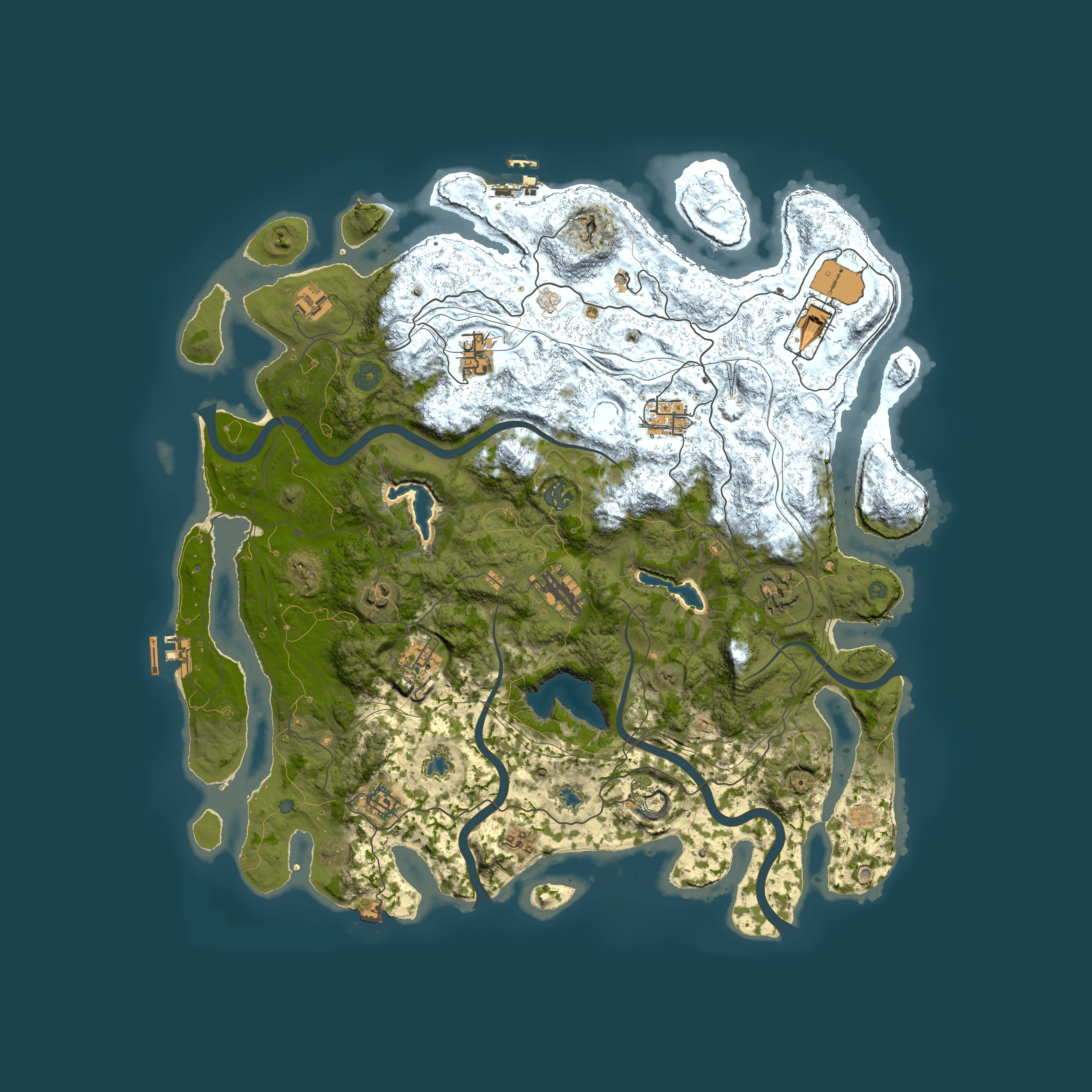 Full top-down render of Rust map seed 1748152712, 4500x4500m