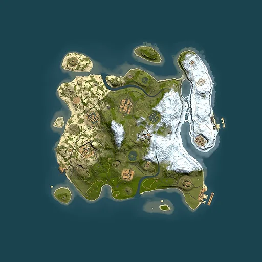 Rust map seed 1391827803, 3000x3000m top-down preview