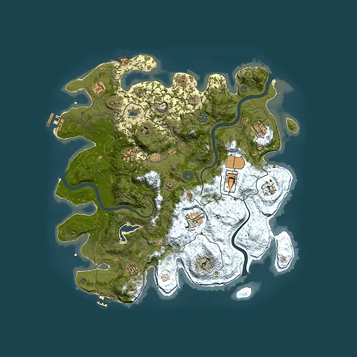 Rust map seed 1388362930, 4000x4000m top-down preview