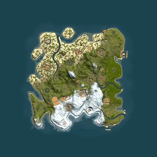 Rust map seed 1970044880, 3500x3500m top-down preview