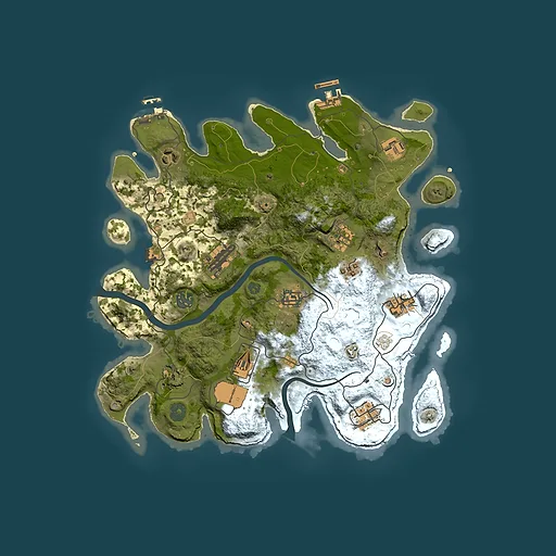 Rust map seed 1621324950, 3500x3500m top-down preview
