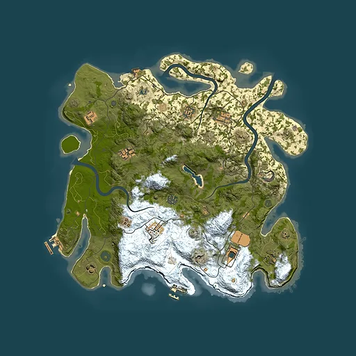 Rust map seed 785260840, 4000x4000m top-down preview