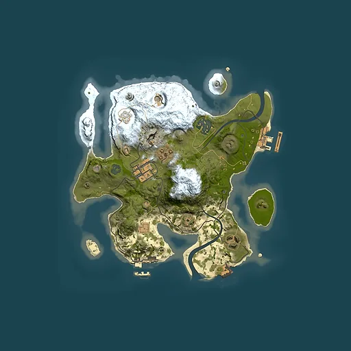 Rust map seed 1518598560, 2500x2500m top-down preview