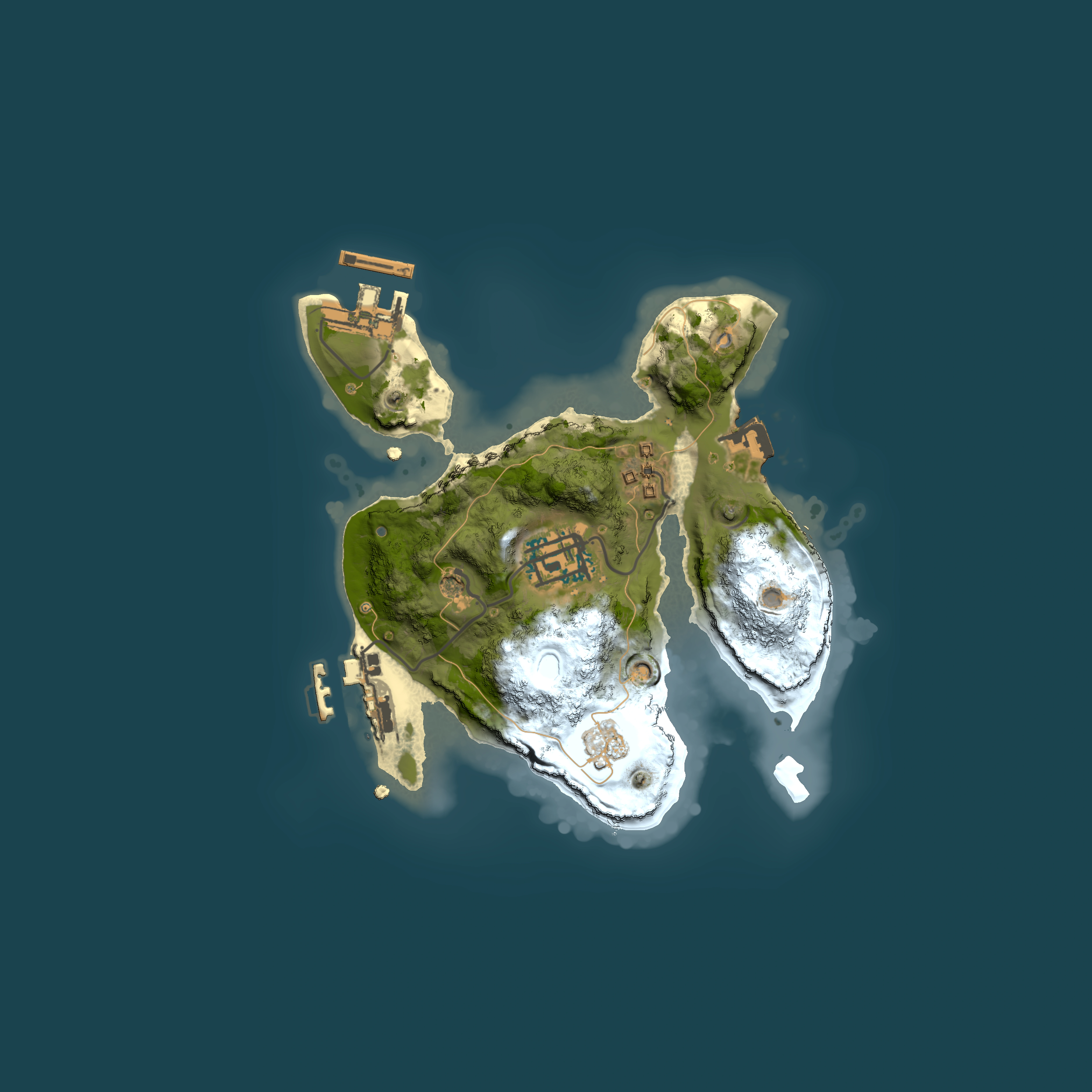 Full top-down render of Rust map seed 1763204628, 2000x2000m
