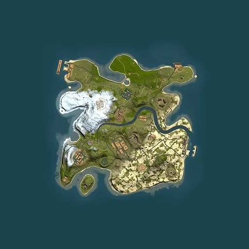 Rust map seed 703326392, 2500x2500m top-down preview