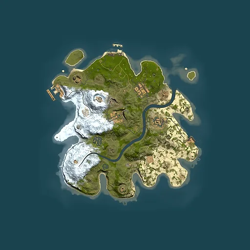Rust map seed 913338958, 3000x3000m top-down preview