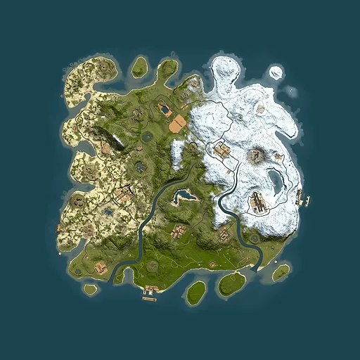 Rust map seed 506134447, 4000x4000m top-down preview