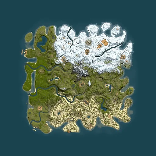 Rust map seed 727179863, 5000x5000m top-down preview