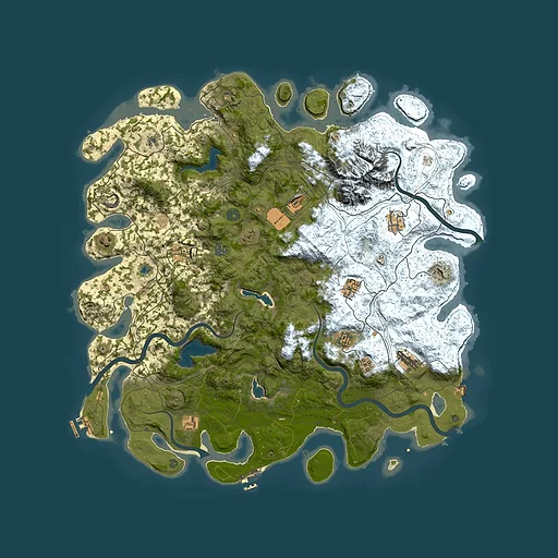 Rust map seed 938139849, 5000x5000m top-down preview