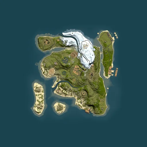 Rust map seed 1846828338, 2500x2500m top-down preview