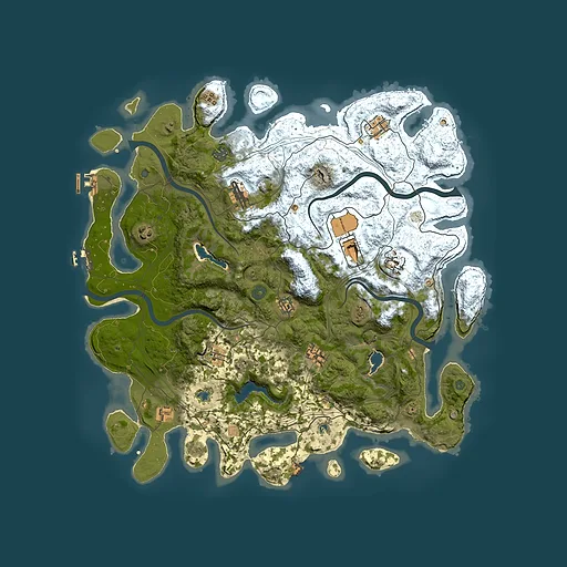 Rust map seed 520824213, 4500x4500m top-down preview