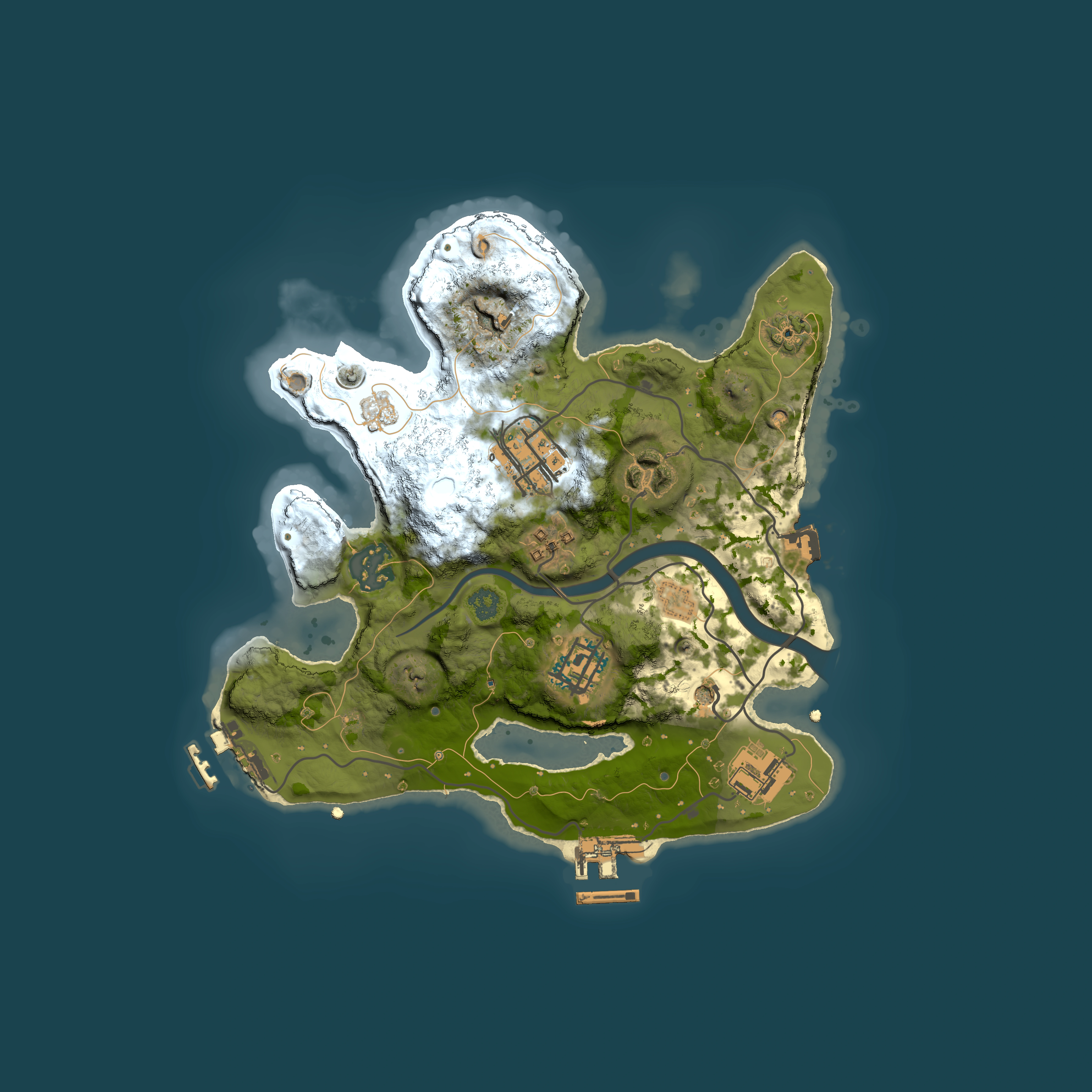 Full top-down render of Rust map seed 1728337538, 2500x2500m