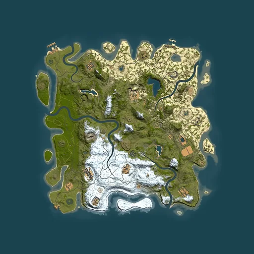 Rust map seed 679722329, 4500x4500m top-down preview