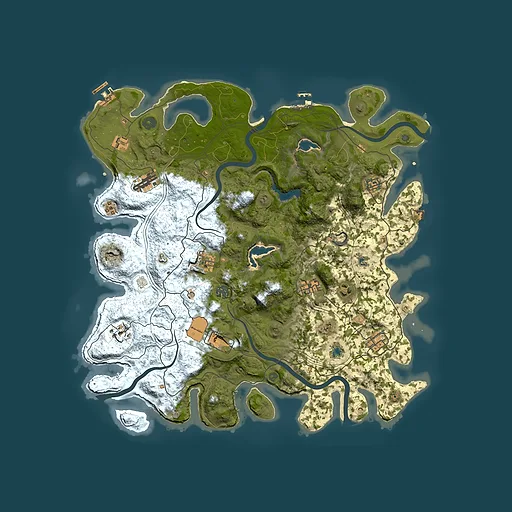 Rust map seed 1119960552, 4500x4500m top-down preview