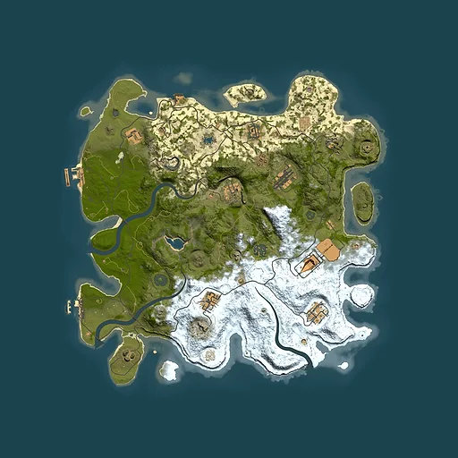 Rust map seed 620906338, 4000x4000m top-down preview
