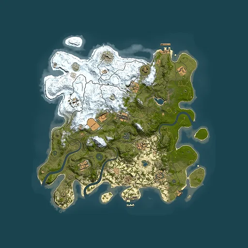 Rust map seed 369345179, 4000x4000m top-down preview