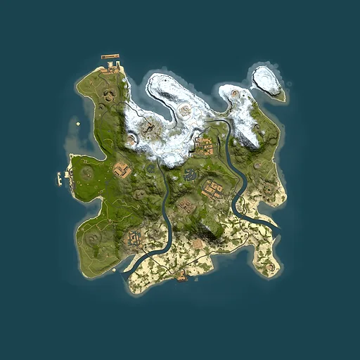 Rust map seed 341089336, 3000x3000m top-down preview