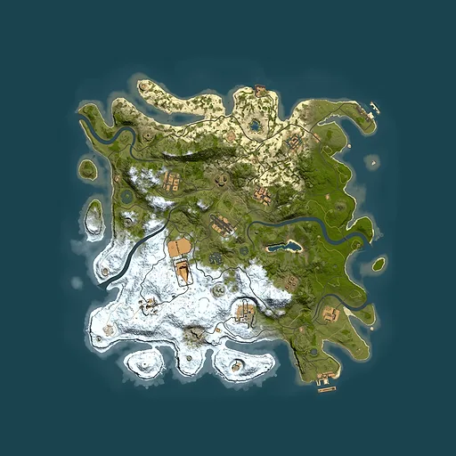 Rust map seed 1980342535, 4000x4000m top-down preview